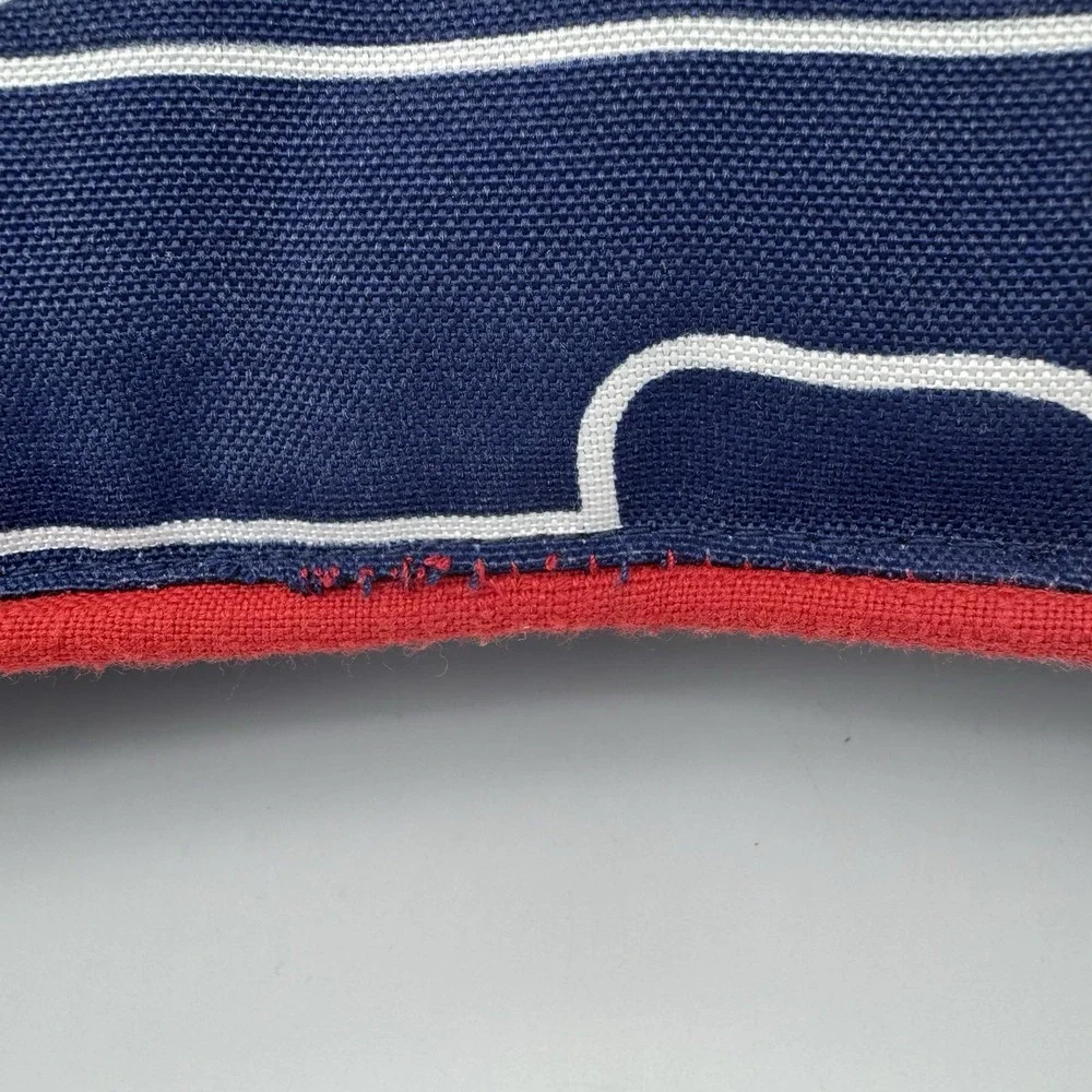 Vineyard Vines Target 14x20 Whale Line Lumbar Pillow Red White Navy Home